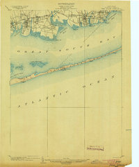 1903 Map of Fire Island, NY — High-Res | Pastmaps